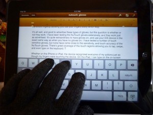 NuTouch Gloves iPad