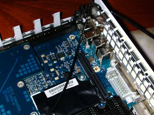 the AirPort extreme card, airport extreme back. the AirPort extreme card,