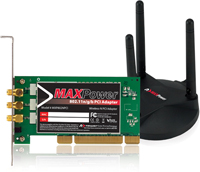 MAXPower 802.11n/g/b Wireless PCI Adapter
