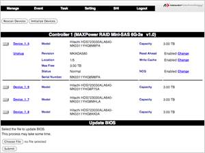 RAID Manager Screenshot