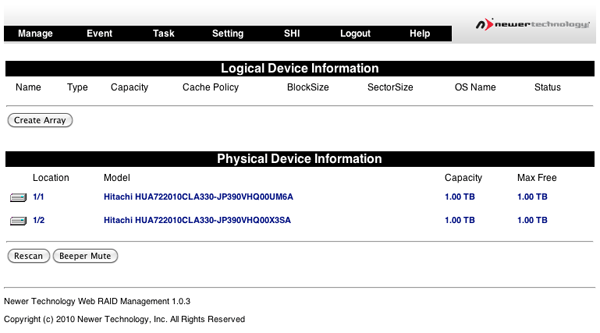 Web Interface