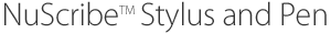 Write on you iPad in style with the NuScribe 2-in-1 touch screen stylus and pen