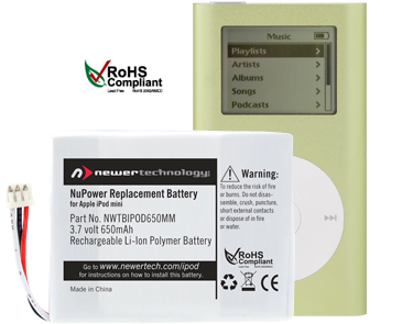 NuPower Batteries for iPod mini