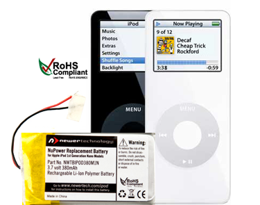 NuPower Batteries for iPod nano 1st Gen