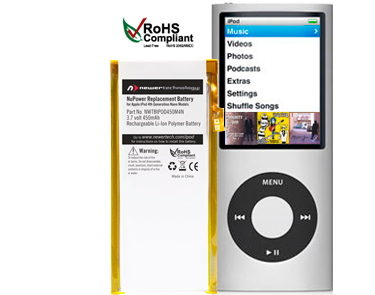 NuPower Batteries for iPod nano 4th Gen