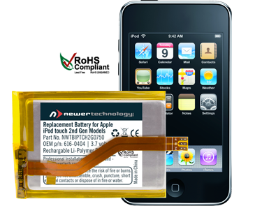 NuPower Batteries for iPod Touch 2nd Gen