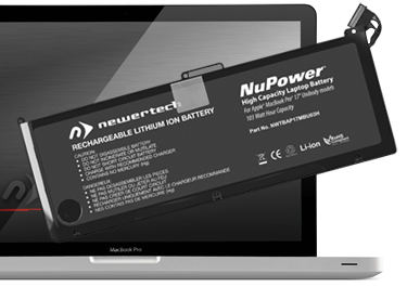 NuPower Batteries for MacBook Pro 17-inch Unibody Early 2009, Late 2009, & Mid 2010 Models