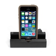 iEcostand Black Pine with Apple iPhone