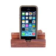 iEcostand Mahogany with Apple iPhone