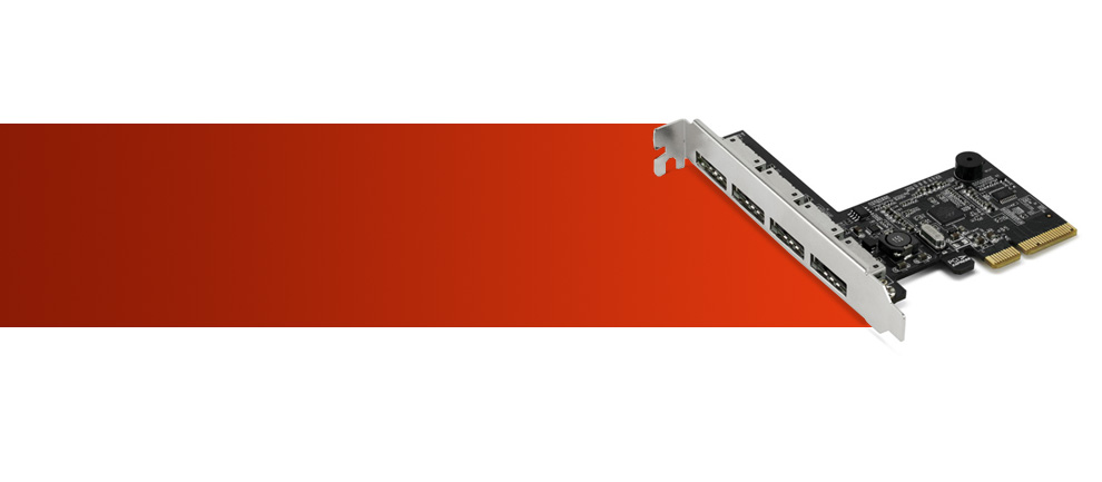 MAXPower 4-port eSATA 6G PCIe 2.0 RAID Controller Card