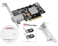 MAXPower RAID mini-SAS 6G-1e1i RAID Controller Card Included