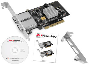 MAXPower RAID mini-SAS 6G-2e2i RAID Controller Card Included