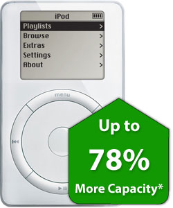 iPod 1st Generation  iPod 2nd Generation  (scroll wheel)