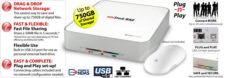 miniStack NAS header