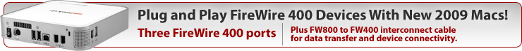 Use FW400 with 2009 Macs