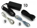 Included Cables and Power Supply