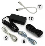 Included Cables and Power Supply