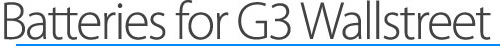 G3 PowerBook Pismo Batteries