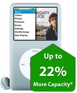 iPod 6th Generation 80GB, 120GB and 160GB