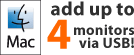 Mac - add 4 monitors