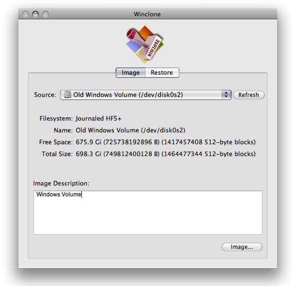 Cloning your Boot Camp Partition