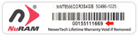 Serical Number for Newer Technology NuRAM Memory Modules