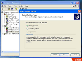 Select Partition Type