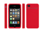 Red NuGuard Case for iPhone 4