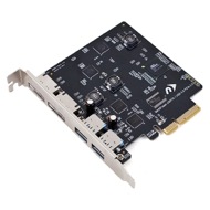 MAXPower eSATA 6G 2-port eSATA 6Gb/s & 2-port USB 3.0 PCIe Controller Card Hero