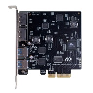 MAXPower eSATA 6G 2-port eSATA 6Gb/s & 2-port USB 3.0 PCIe Controller Card Front