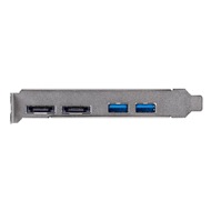 MAXPower eSATA 6G 2-port eSATA 6Gb/s & 2-port USB 3.0 PCIe Controller Card Ports