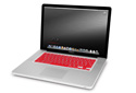 NewerTech NuGuard Red Keyboard Cover for Apple Laptops.